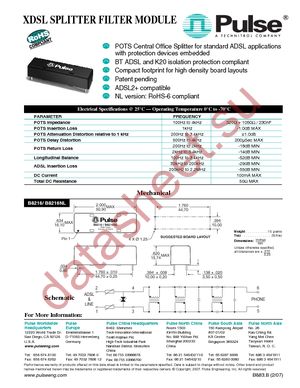 B8216NL datasheet  